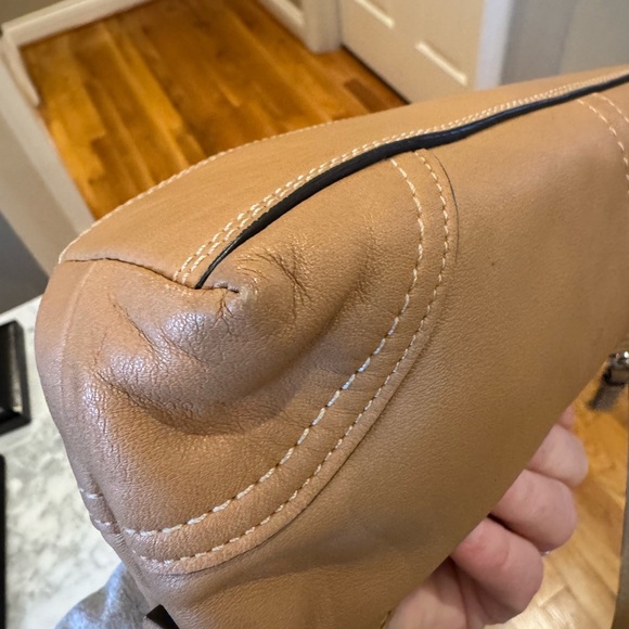 Coach - Hamptons Demi Baguette Shoulder Bag - Camel 2007 #11955 - Picture 12 of 14